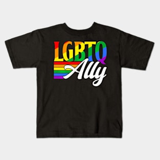 Lgbtq Ally Proud Gay Pride Lgbtq Kids T-Shirt